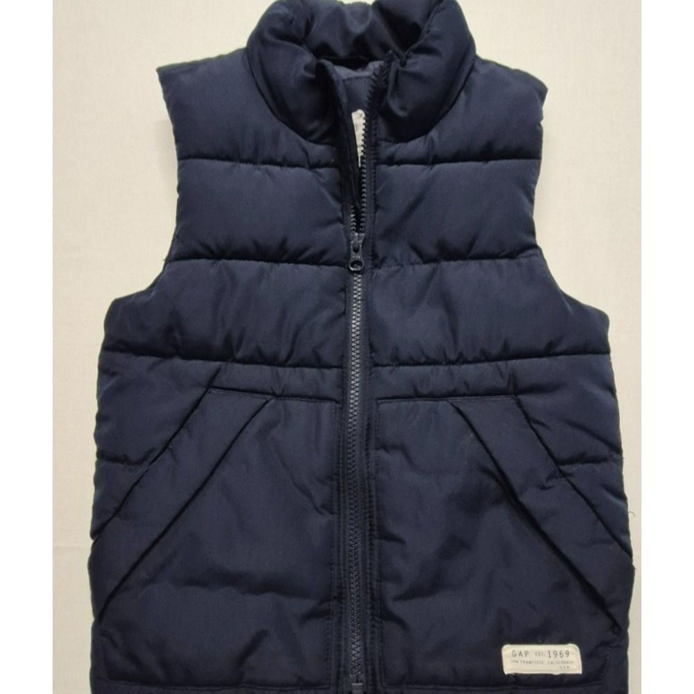 Gap Kids unisex navy blue full zip puffer jacket sz XS outdoors
